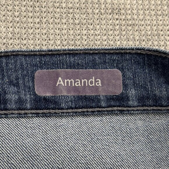 Gloria Vanderbilt Womens Amanda Jeans Size 18 Short Straight Leg Denim Blue - Picture 7 of 15